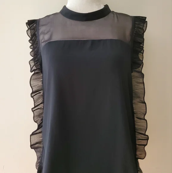 Pinko Silk Ruffle Blouse - Picture 2 of 14